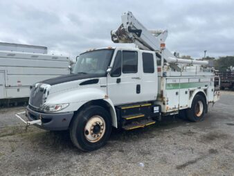 45' ALTEC TA40 ON 2009 INTERNATIONAL 4300 EXTENDED CAB HYBRID CHASSIS