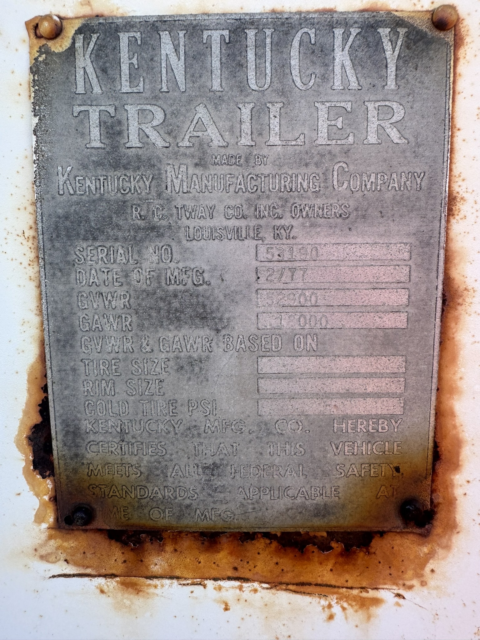 1977 KENTUCKY SEMI TRAILER - Image 5