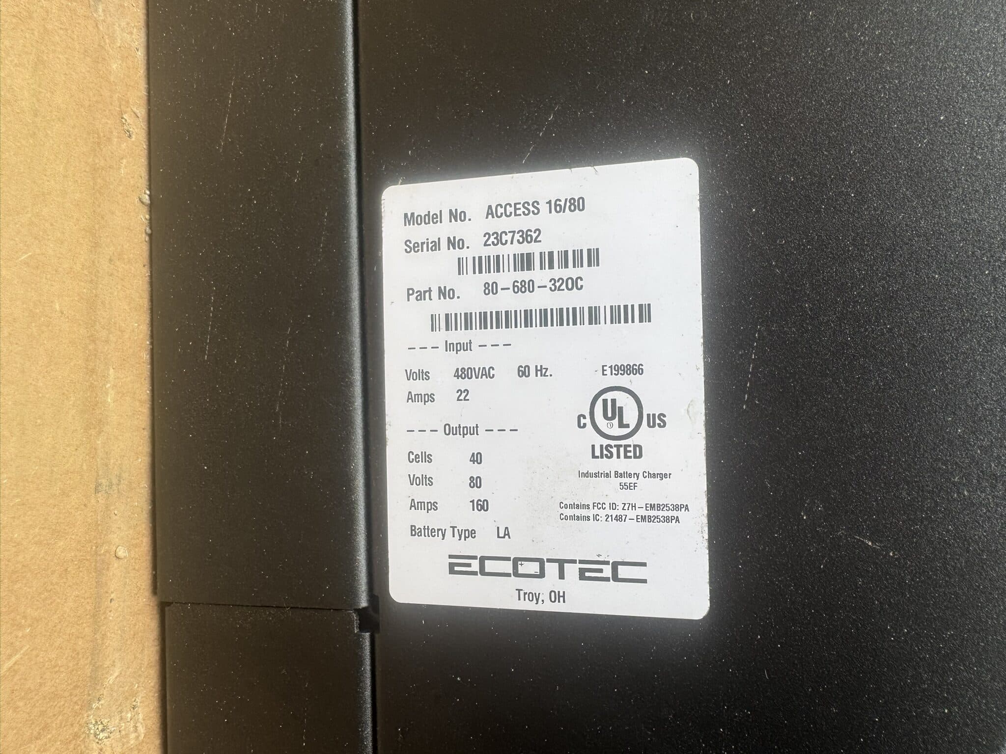 2017 TOYOTA 7FBCU45 48V ELECTRIC FORKLIFT 8,100LB CAPACITY - Image 7