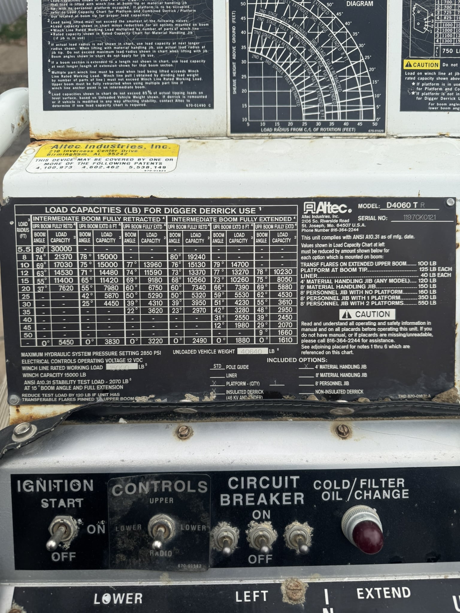 ALTEC D4060T-R DIGGER DERRICK ON A 1998 INTERNATIONAL 2654 6X4 CHASSIS - Image 32