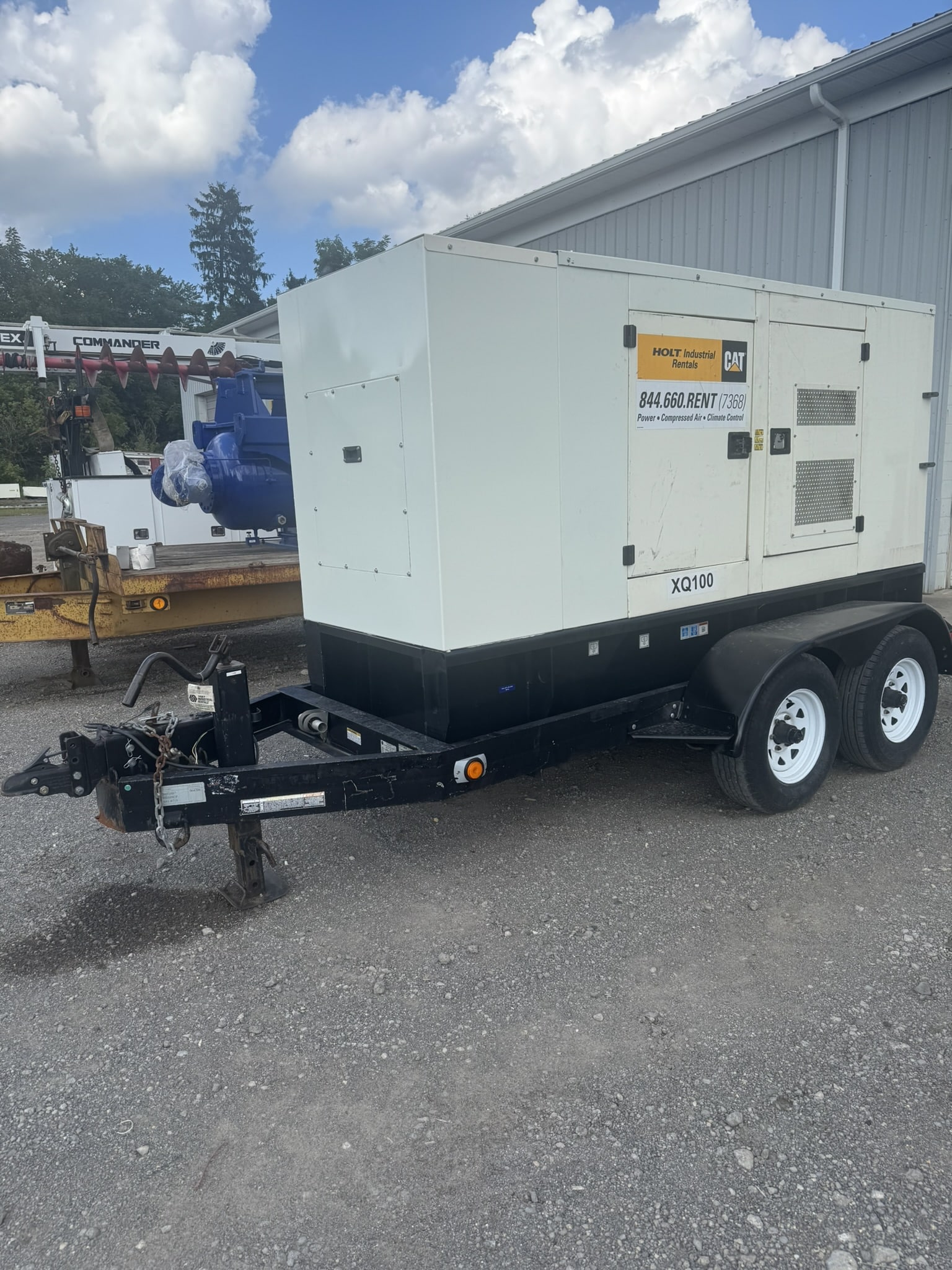 2012 CATERPILLAR XQ100-6 DIESEL GENERATOR – 100 kW MOBILE TOWABLE GENERATOR